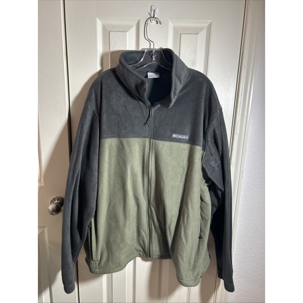 Columbia Green Fleece Steens Mountain 2.0 Jacket Full Zip Size 3X Mens